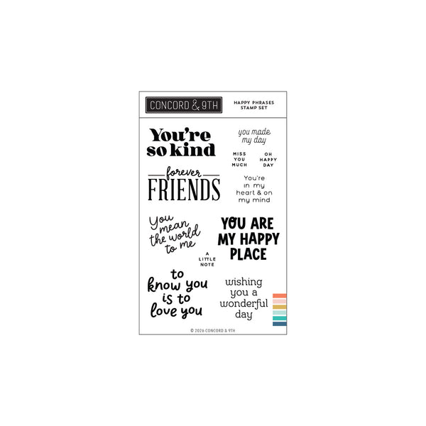 Happy Phrases Stamp Set
