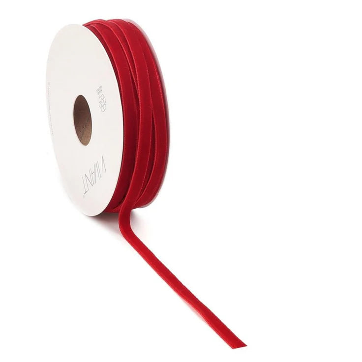 Vivant Velvety Ribbon - Warm Red  - 21.87 yards