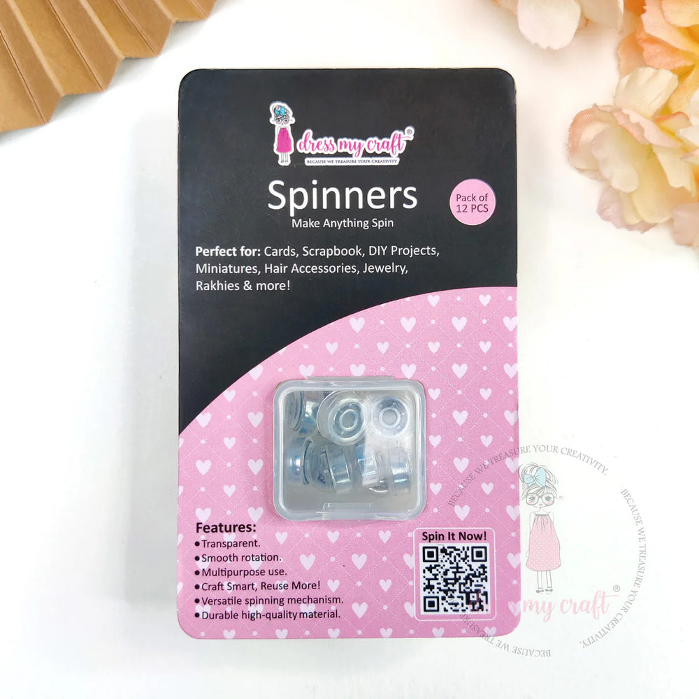 Transparent Spinners - Pack of 12