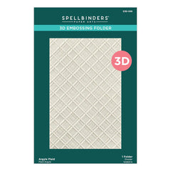 Argyle Plaid 3D Embossing Folder