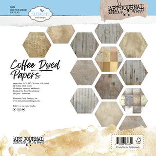 Elizabeth Craft Coffee Dyed Papers 12x12 Scrapbooking Paper