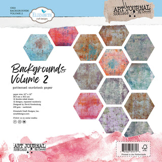 Elizabeth Craft Designs Backgrounds Volume 2 12x12 Patterned Paper