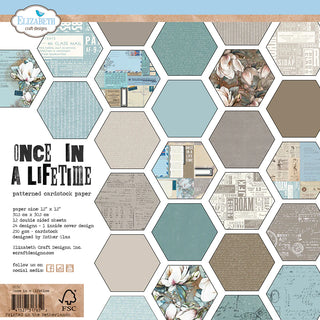 Elizabeth Craft Designs Once in a Lifetime 12x12 Scrapbook Paper Pack