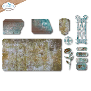 Elizabeth Craft Designs Plant Index Folder Art Journal Special Die Set