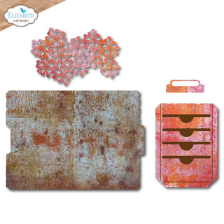 Elizabeth Craft Floral Slots File Folder Art Journal Special Die Set