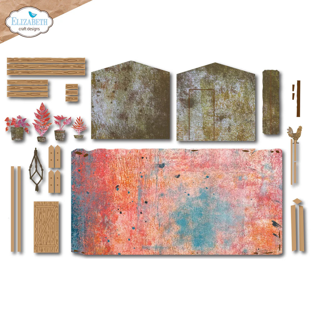 In the Garden Shed Art Journal Specials Die Set