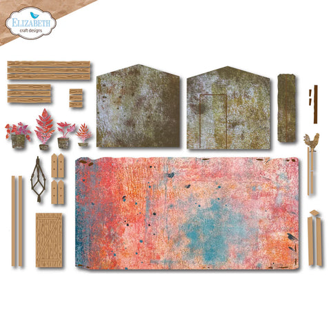 In the Garden Shed Art Journal Specials Die Set