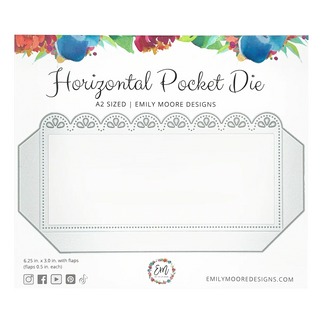 Emily Moore Designs Horizontal Pocket Die for A2 Cards