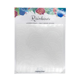 Emily Moore Designs Rainbows Layered Stencil