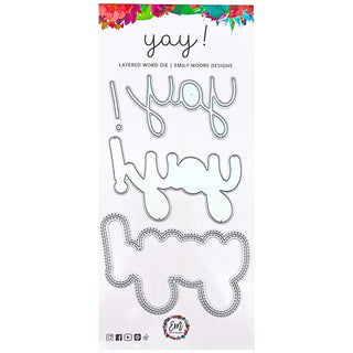 Emily Moore Designs Yay! Layered Word Die