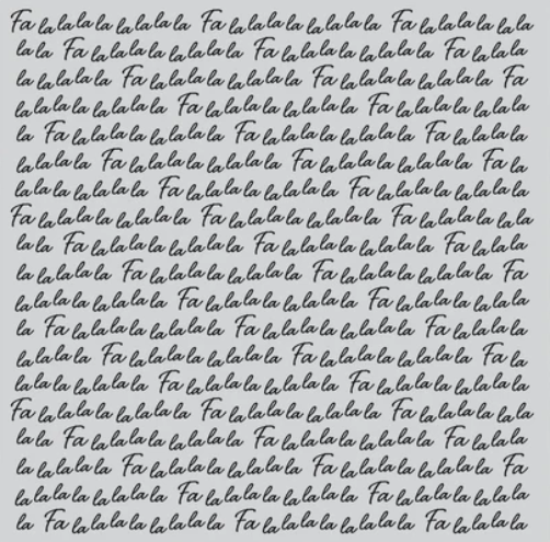 Falala Bold Prints Red Rubber Stamp
