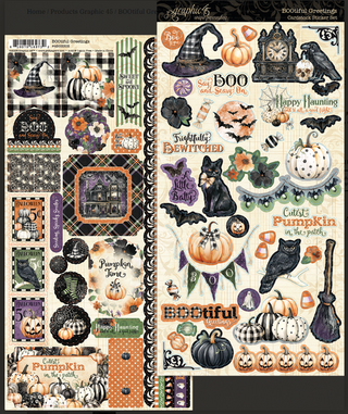 Graphic 45 BOOTiful Greetings Cardstock Stickers
