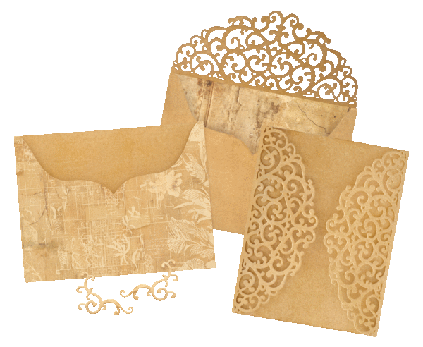 Ornate Gatefold, Envelope & Pocket Die Set
