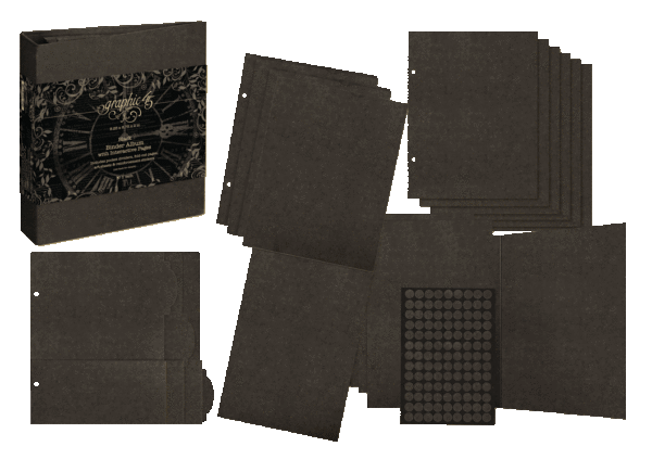 Binder Album with Interactive Pages - Black