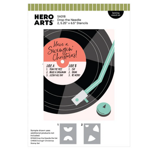 Hero Arts Drop the Needle Stencils