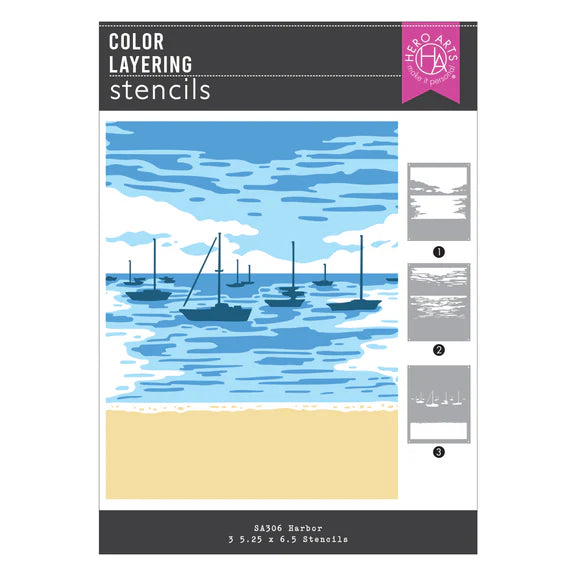 Hero Arts Harbor Color Layering Stencils