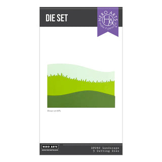 Hero Arts Landscapes Die Set for creating hills and grass landscapes