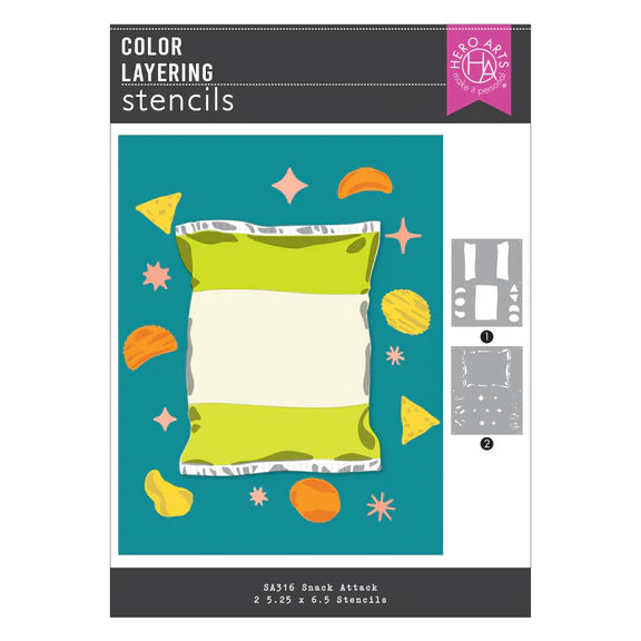Snack Attack Layering Stencil