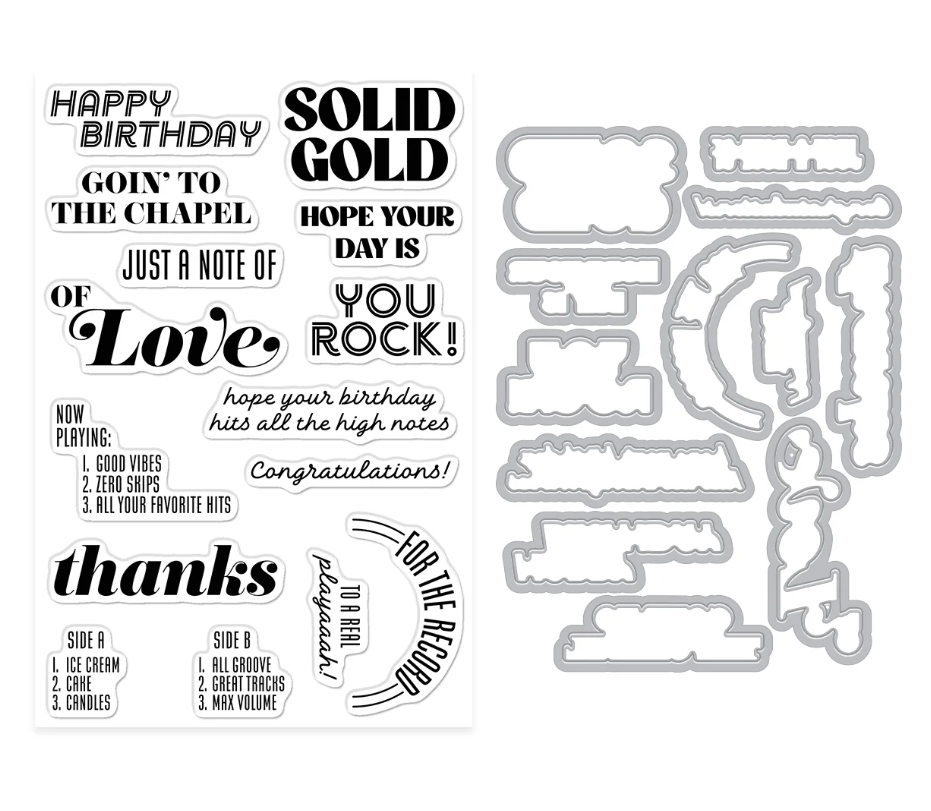 Solid Gold Stamp and Cut Set