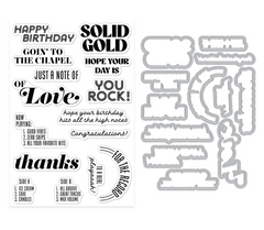 Solid Gold Stamp and Cut Set