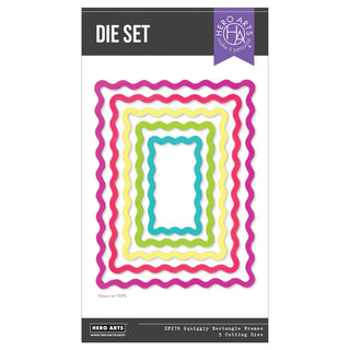 Hero Arts Squiggly Rectangle Frames Set