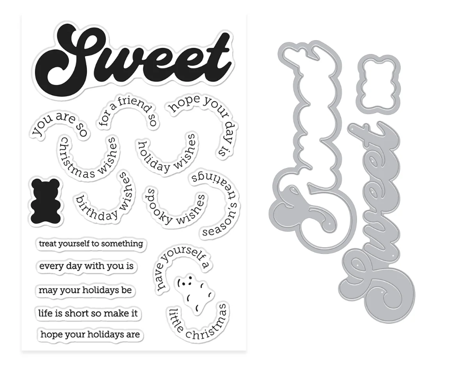 Sweet Wishes Stamp & Cut by Carly Tee