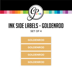 Goldenrod Ink Pad Side Labels - Spa Collection