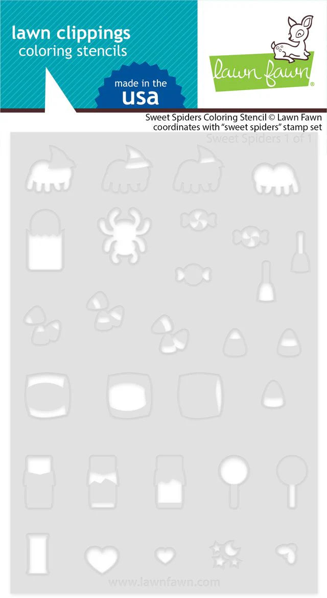 Sweet Spiders Coloring Stencils