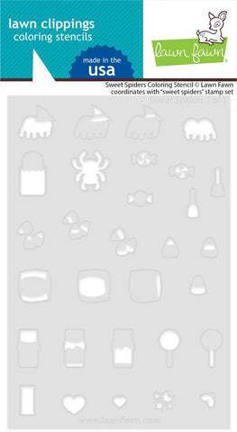 Sweet Spiders Coloring Stencils