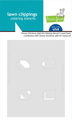 Cheesy Christmas Add-On Coloring Stencils