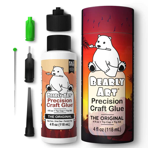 Bearly Art Precision Craft Glue - The Original with Special Edition Keepsake Box