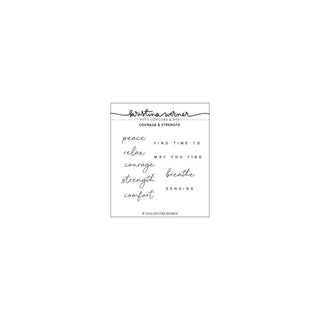 Kristina Werner Courage and Strength Word Stamps