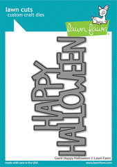 Giant Happy Halloween Word Die