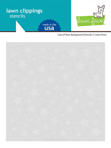 Lots of Stars Background Stencil, 6x6, 2 pieces