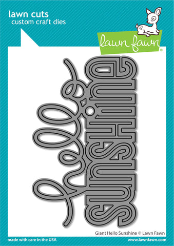 Giant Hello Sunshine Die Cut Words