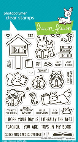 LIttle Woodland Library Stamp Set