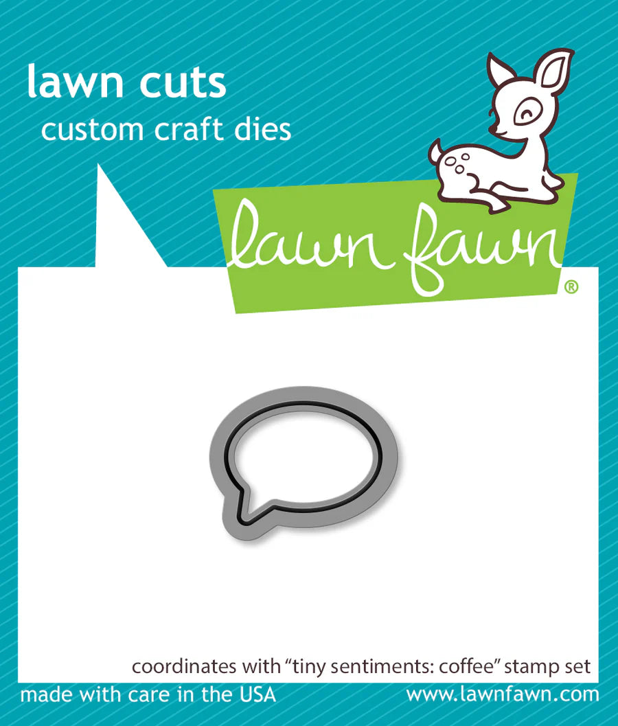 Tiny Sentiments: Coffee Lawn Cut Die