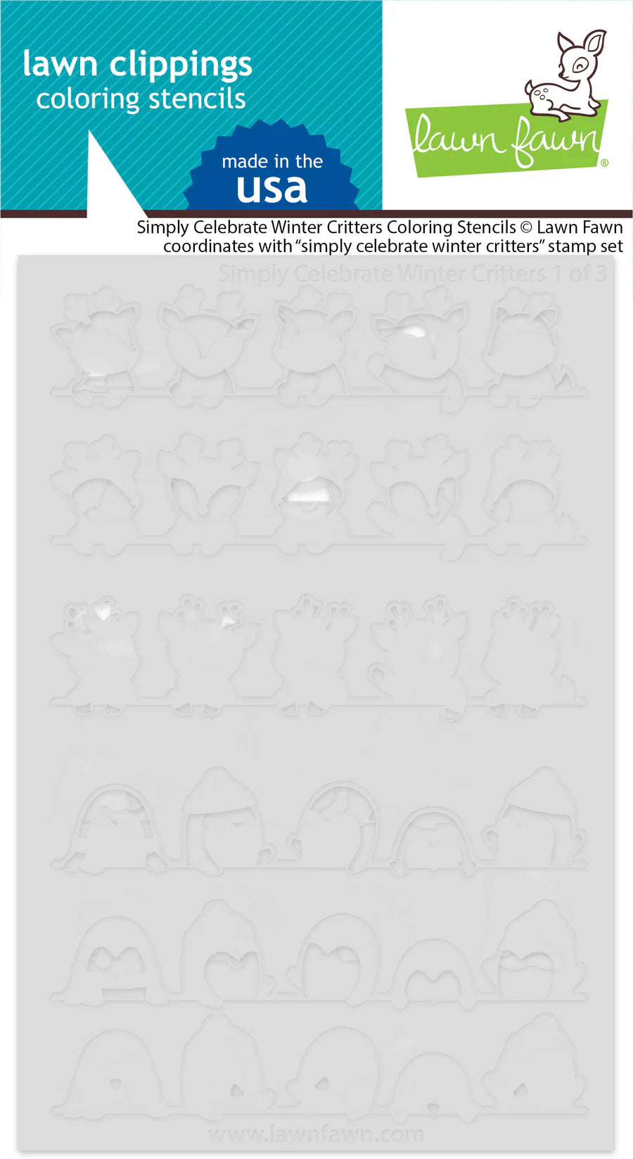 Simply Celebrate Winter Critters Stencils
