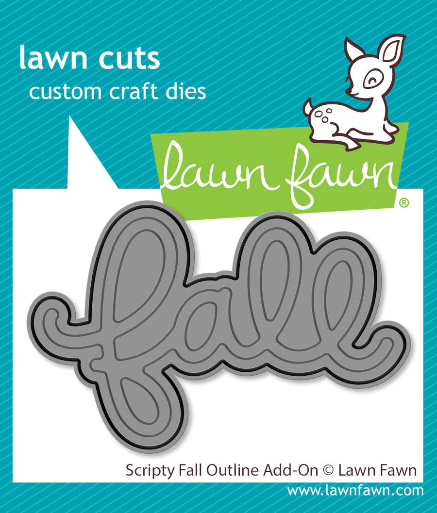 Scripty Fall Outline Add-On Die