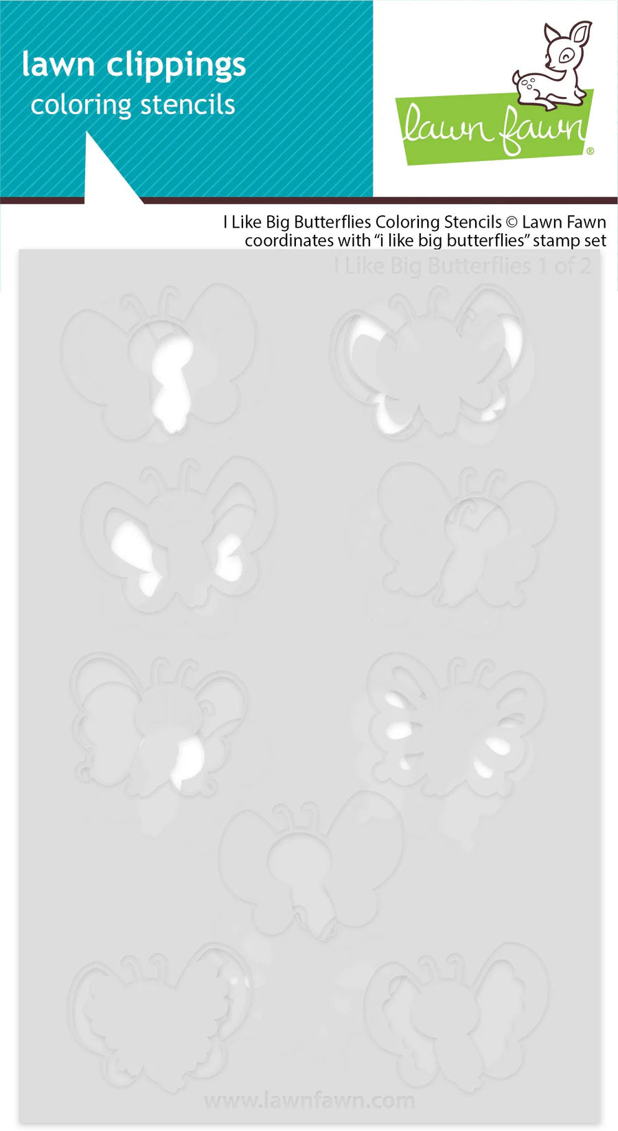 I Like Big Butterflies Coloring Stencils