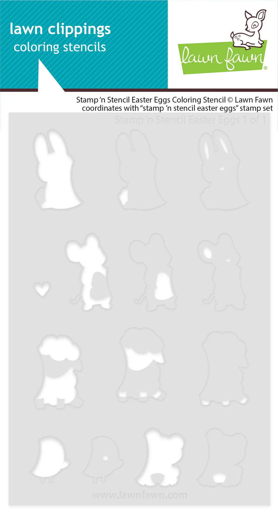 Stamp'n Stencil Easter Eggs Coloring Stencils