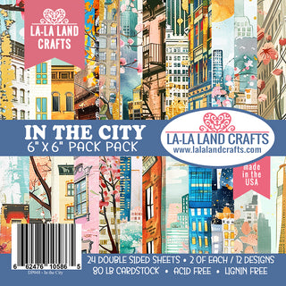 La-La Land Crafts In the City 6x6 Patterned Paper Pack