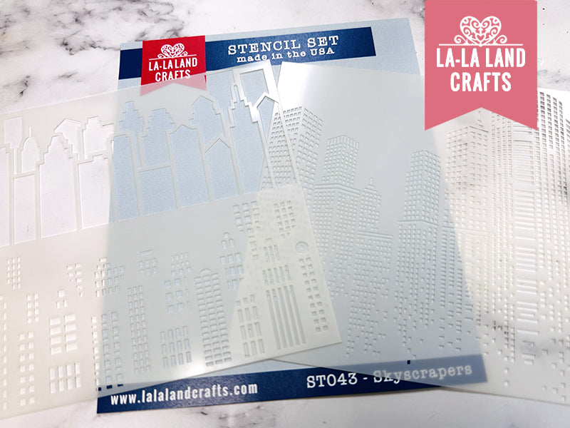 Skyscrapers Stencil Set