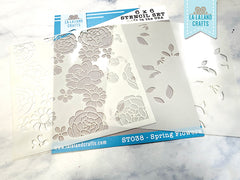 Spring Flowers Stencil Set, 2 pieces