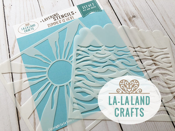 Summer is Here Layering Stencil
