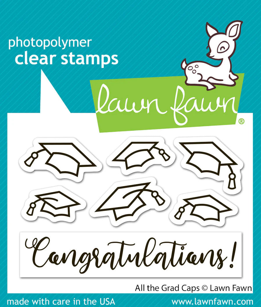 All the Grad Caps Stamp Set