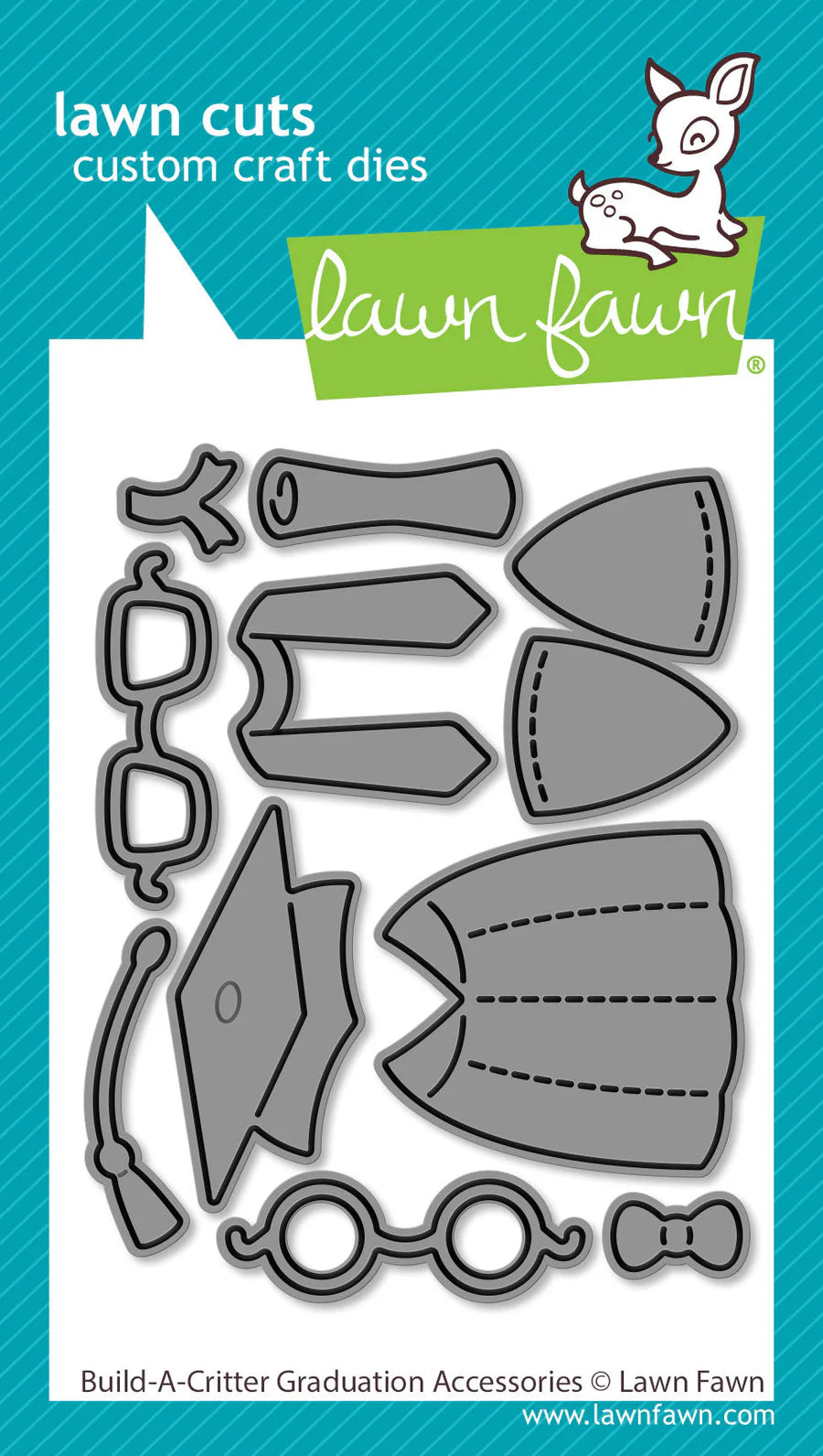Build-a-Critter Graduation Accessories Lawn Cuts Dies