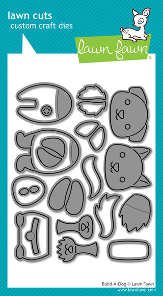 Lawn Fawn Build a Dog Die Set