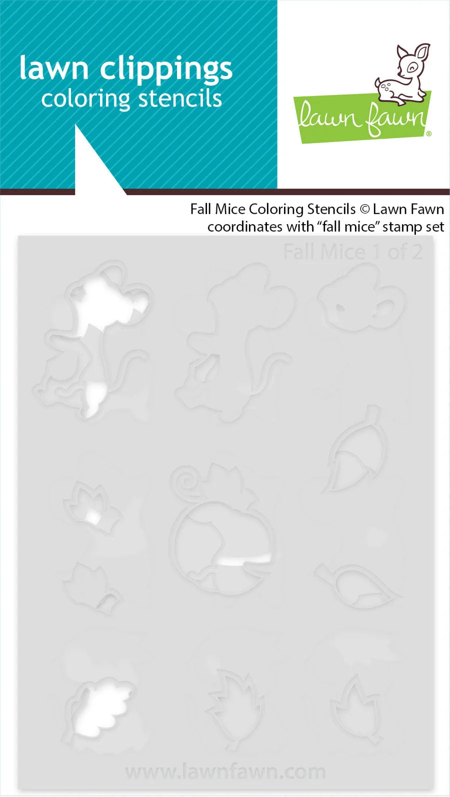 Fall Mice Coloring Stencils