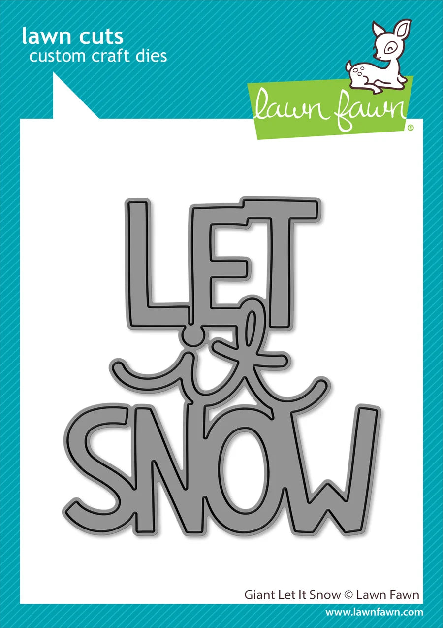 Giant Let it Snow Word Die